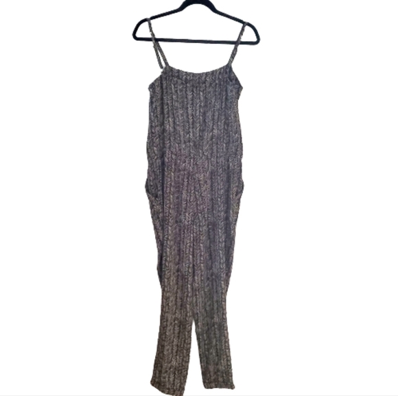 LOFT Inked Feather Print Jumpsuit - Picture 10 of 13